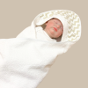 Thumbnail Toalla con Capucha Chevron Beige y Borde Beige0